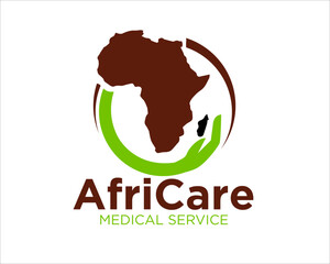 africa care logo designs for charity and organization logo © Health19Art