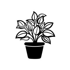  leaf vector, herb silhouette, silhouette plant, silhouette flower, silhouette floral, plantpot, leaf, tree, plant, nature, vector, bamboo, pattern, branch, silhouette, floral, flower, design,