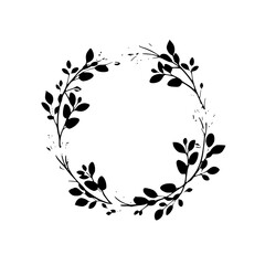 frame, flower, floral, design, vector, pattern, illustration, decoration, art, ornament, border, leaf, vintage, nature, plant, element, decor, black, ornate, swirl, branch, silhouette, decorative, sty
