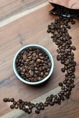 Kaffeebohnen geröstet