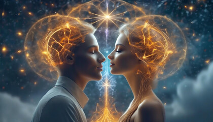 Telepathic communication, communications through the mind. mind power control by thought.