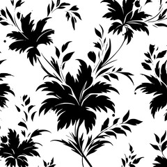 floral seamless pattern, pattern, flower pattern, geometric pattern, diagonal pattern, floral, flower, seamless, design, ornament, vector, decoration, art, wallpaper, leaf, illustration, black, style,