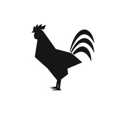 rooster chicken hen  vector illustration isolated transparent background, cut out or cutout t-shirt design