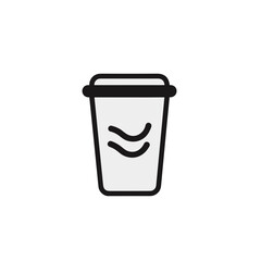 paper cup of coffee or tea vector illustration isolated transparent background, cut out or cutout t-shirt design