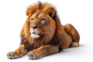 Fototapeta premium lion on a white background