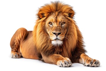 lion on a white background