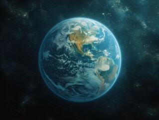 Naklejka na ściany i meble planet earth view from space