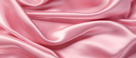 Fototapeta premium Soft Pink Silk Fabric Elegance