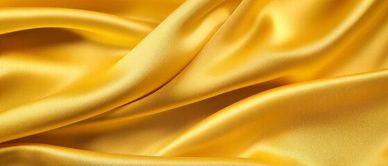 Obraz premium Silky smooth golden fabric with elegant folds