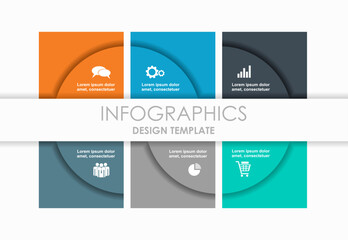 Infographic design template with place for your data. Vector illustration.