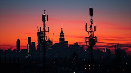 Skyline Connections: Wireless Signs in the Shadow of Skyscrapers