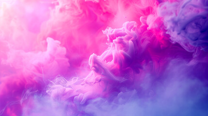 Fototapeta premium Pink-purple aura - psychedelic background smoke - pink clouds.
