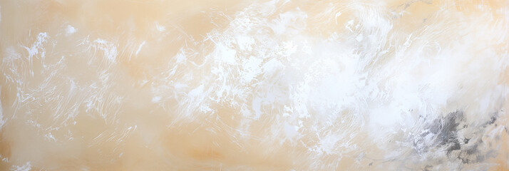 Abstract beige and white textured background with brush strokes and space for text, ideal for...