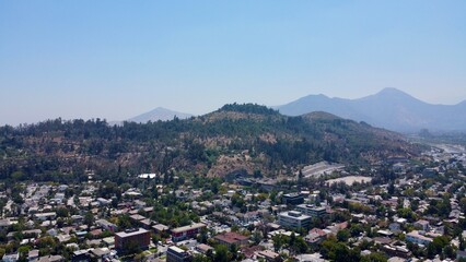 Vista aérea Vitacura, Santiago, Chile