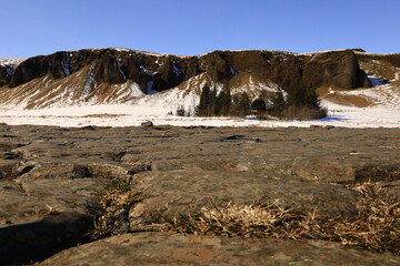 Kirkjugólf is a geological formation in Kirkjubæjarklaustur, in the south of the country