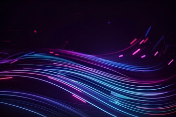 Abstract neon lights background, created by ai generated