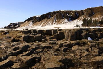 Kirkjug&oacute;lf is a geological formation in Kirkjub&aelig;jarklaustur, in the south of the country