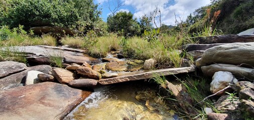 Landscape in Serra do Cipó Ecological Park in Minas Gerais Brazil