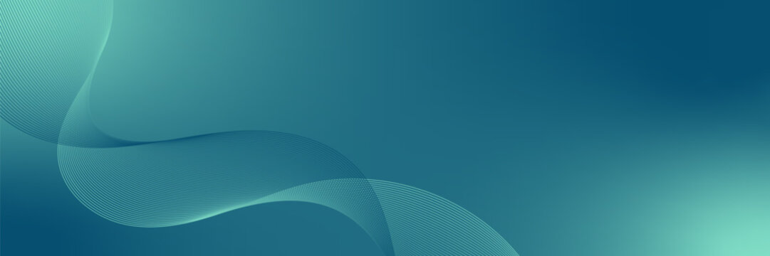 Abstract background vector blue, turquoise with dynamic waves for wedding. Futuristic technology backdrop with network wavy lines. Premium template with stripes, gradient mesh for banner or poster