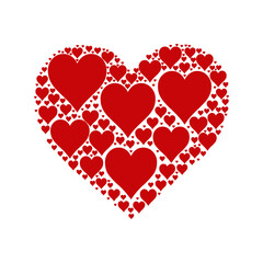 Heart Filled With Red Hearts
