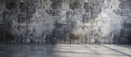 Interior or architectural unfinished wall requiring concrete wash - obrazy, fototapety, plakaty