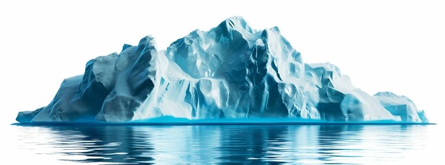 Fototapeta premium Majestic Iceberg Floating on Calm Waters. Generative ai