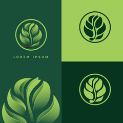 plant shoot logo or icon for your product