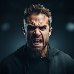 portrait of an angry man