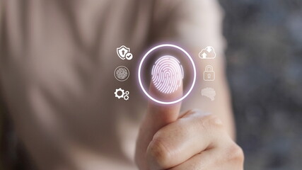 Scan concept for private encryption Fingerprint protection code