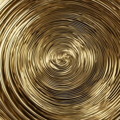 Fototapeta na wymiar abstract background with circles A gold metal spiral background with a shiny and luxurious surface. The metal has a smooth and polish 