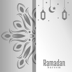 Obraz premium ramadan kareem islamic greeting card background vector illustration