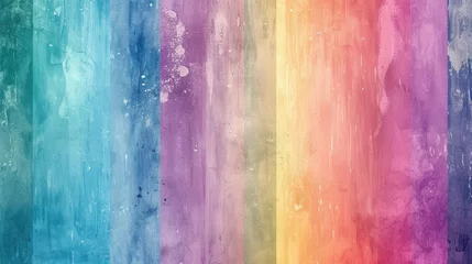 Fotobehang colorful background with soft faded rainbow-colored vertical stripe © buraratn