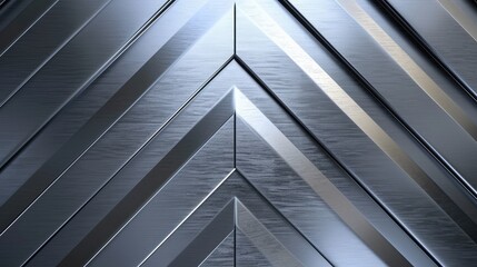 polished metal with arrow design background