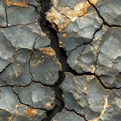 Dry Rough clay structure Pattern Tile for seamless backgrounds and for filling surfaces in soft colors, ai generated