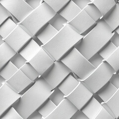 white braided Pattern Tile for seamless backgrounds and for filling surfaces in soft colors, ai generated