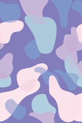 Camouflage pattern or random shape Blue