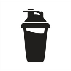 Protein shake icon. Protein powder icon