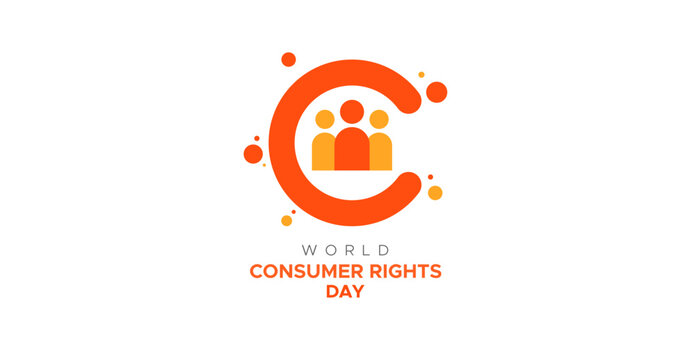 world consumer rights day. Vector design with the concept of celebrating world consumer rights day. March 15.