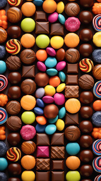 Close Up of Different Types of Candy, wallpapers for smartphones