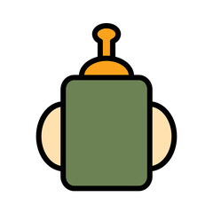 Baby Milk Bottle Filled Outline Icon