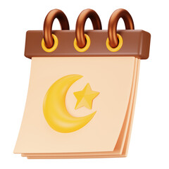3d icon ramadan calendar