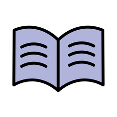 Book School Study Filled Outline Icon