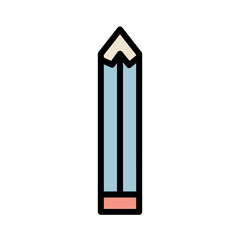 Pencil School Study Filled Outline Icon