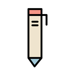 Pencil School Study Filled Outline Icon