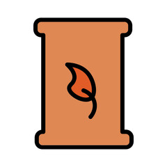 Grain Rice Sack Filled Outline Icon