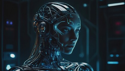 artificial intelligence, cyborg girl, artificial intelligence girl, artificial intelligence in human form