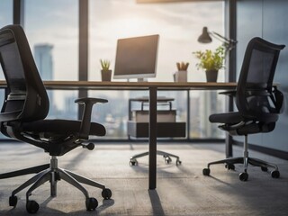 Office chairs and  desks