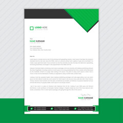 Corporate business letterhead template design