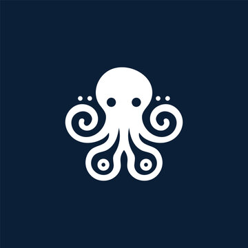 Octopus logo design template Premium Vector.