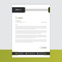 Creative corporate business letterhead template design in a4 size